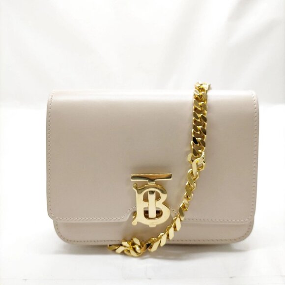 Authentic Burberry Pink Leather Crossbody Bag mn585-112525 - Picture 1 of 16